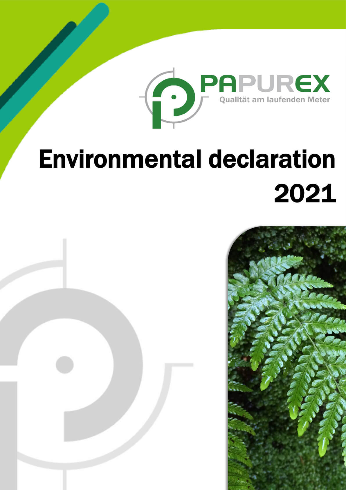 PAPUREX environmental statement 2021