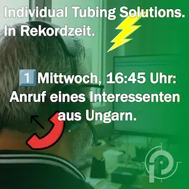 Slide-1---Anruf Schlauchlieferanten in Rekordzeit - Station 1: Der Anruf