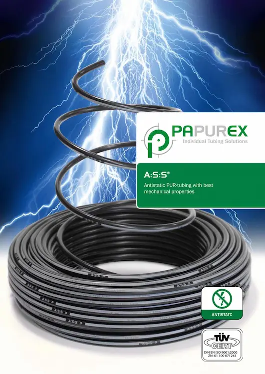antistatic tubing A:S:S leaflet